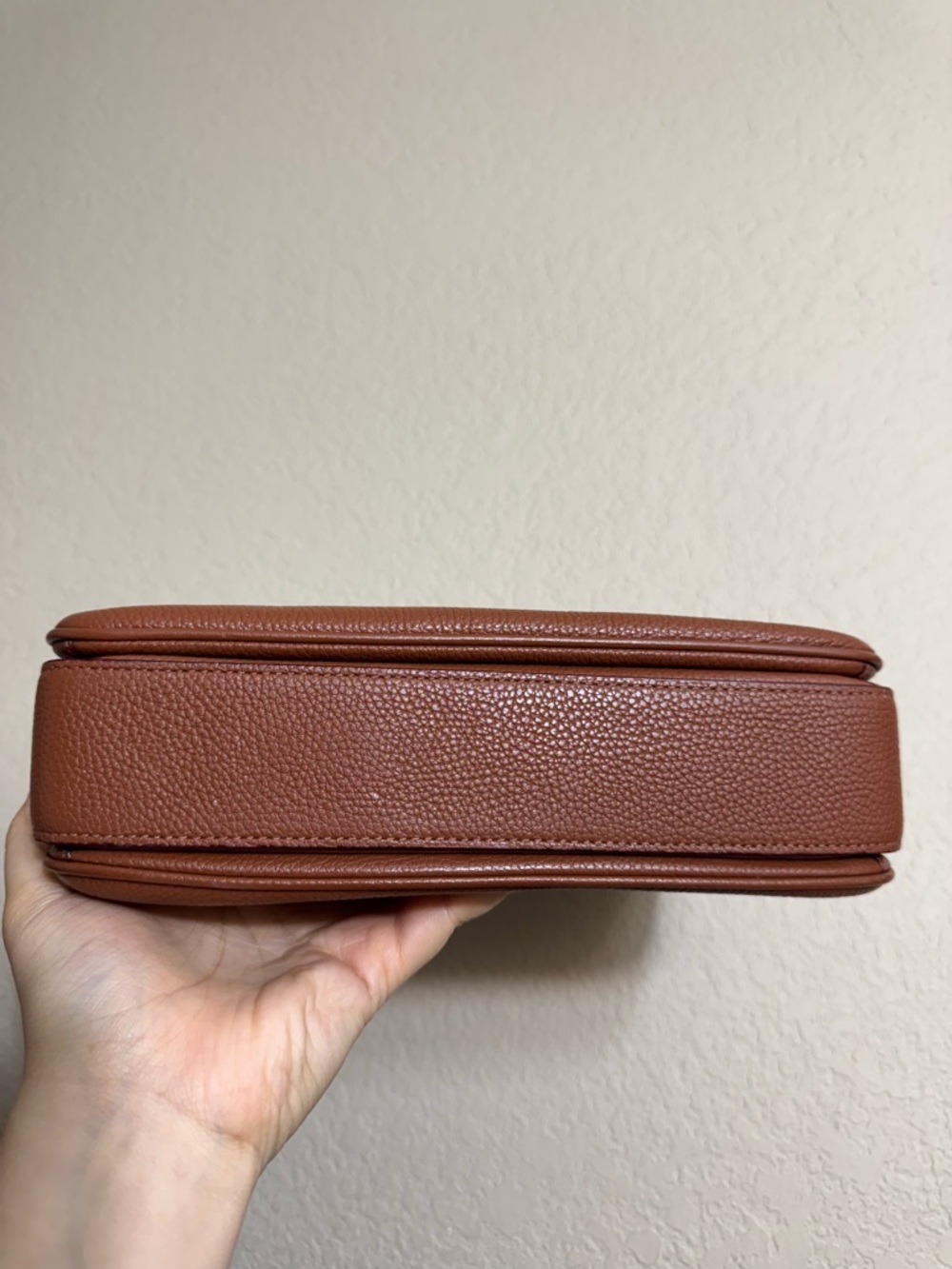 RARE Coach Cassie Pebbled Leather Top-Handle Crossbody - Chestnut Brown Saddle - Picture 4 of 6